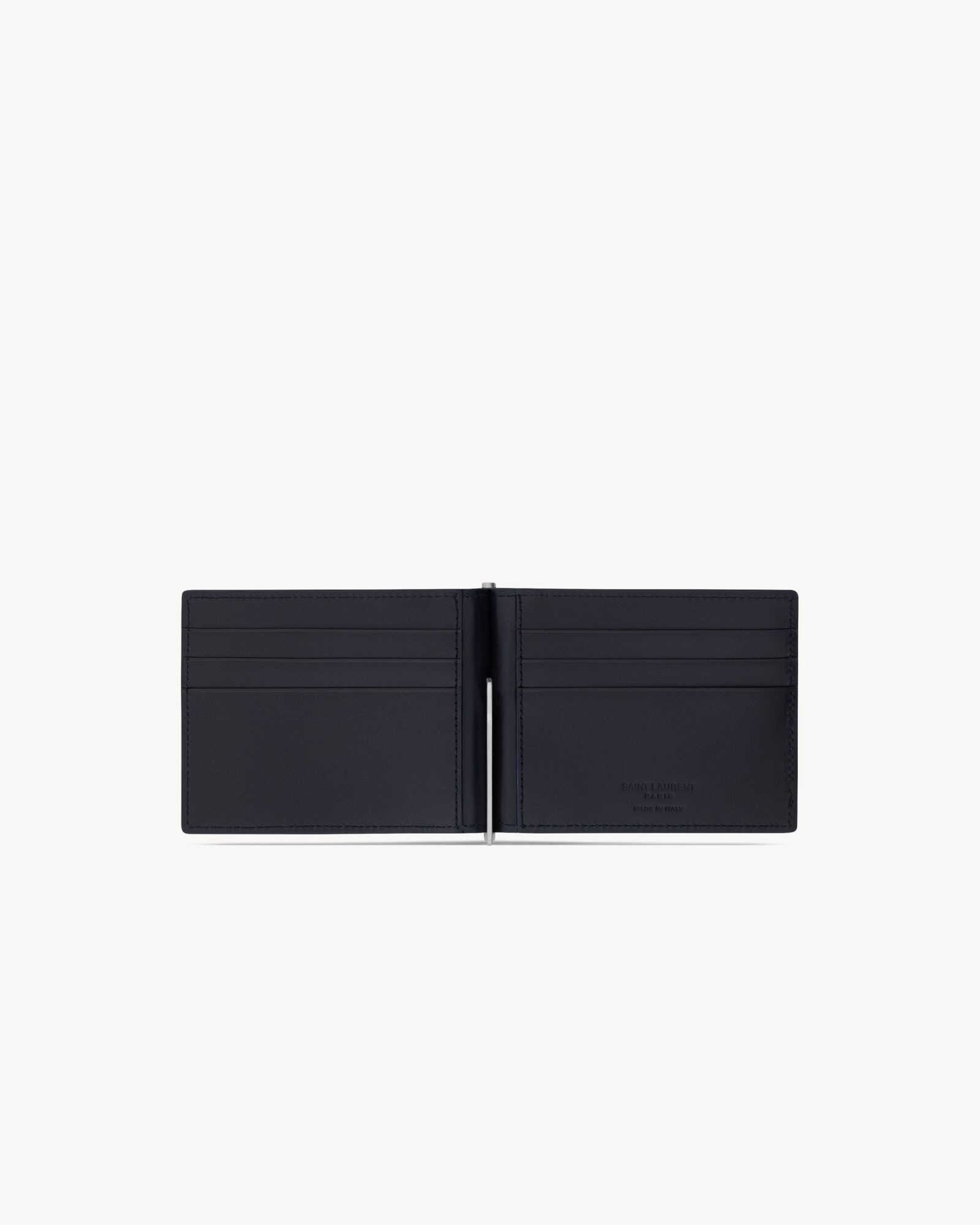 Saint Laurent Paris光滑皮革钱夹钱包