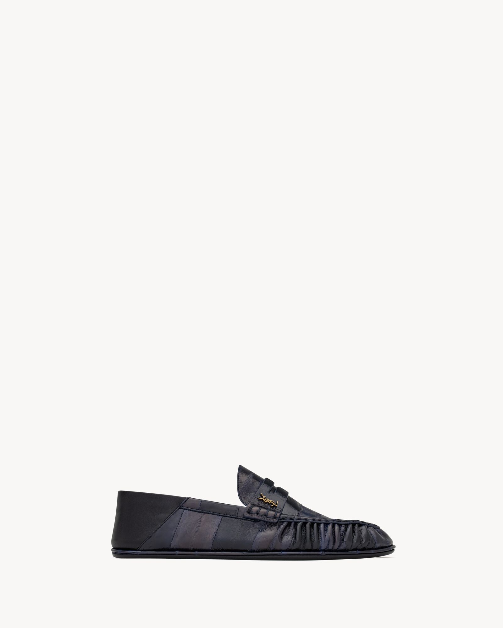LE LOAFER可折叠鳗鱼皮革乐福鞋
