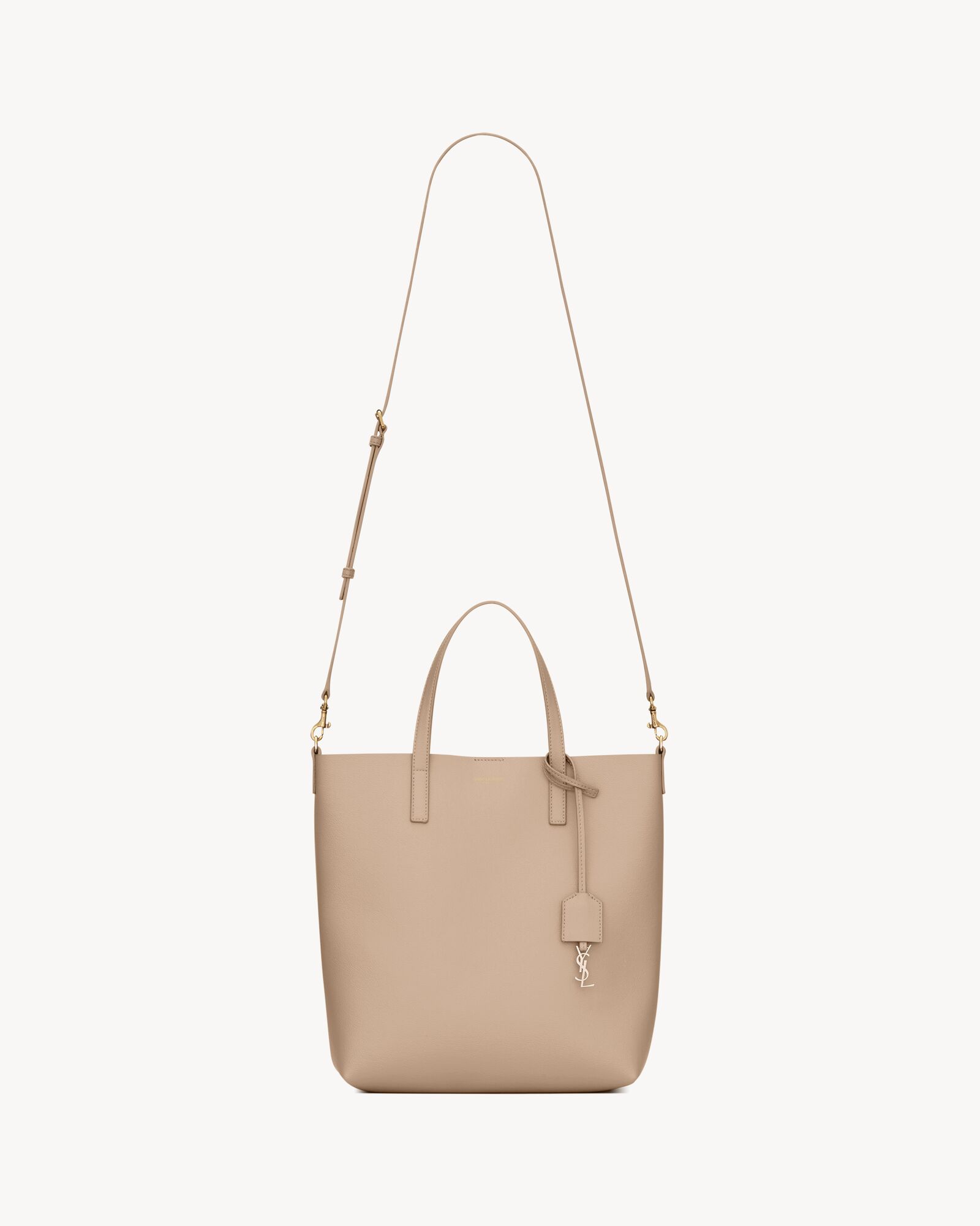 SHOPPING SAINT LAURENT 迷你皮革手袋竖款