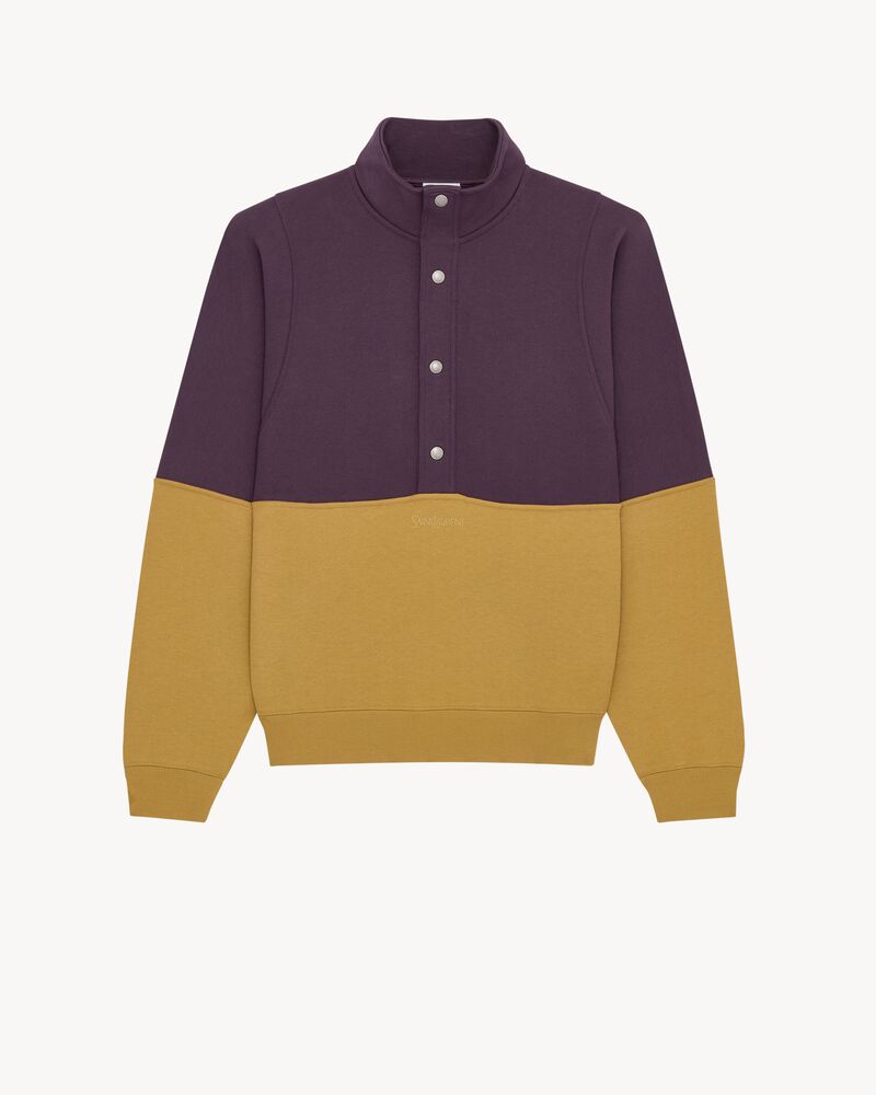 SAINT LAURENT半按扣卫衣