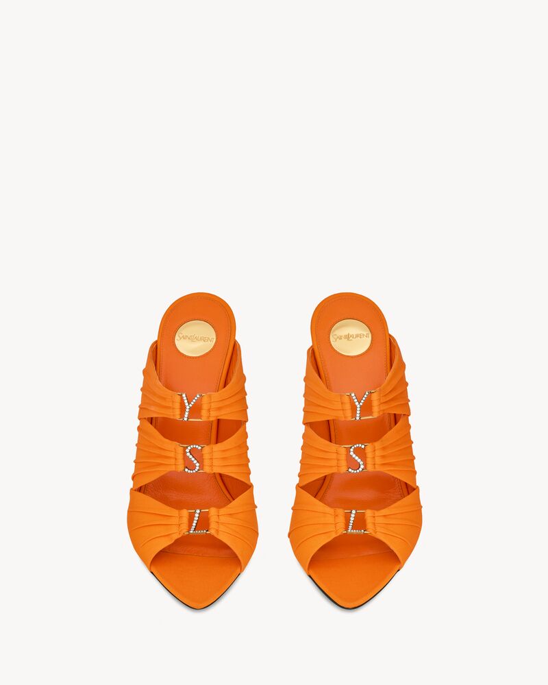 EMILIE绉缎穆勒鞋