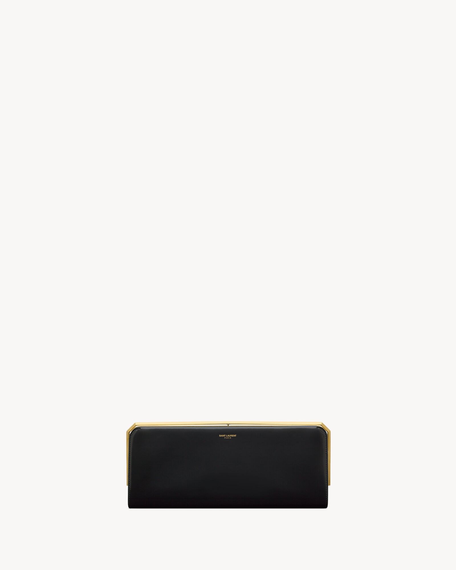 DATE CHARNIÈRE minaudière抛光皮革晚宴包
