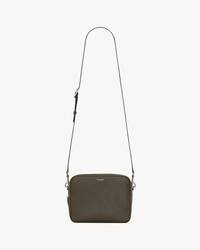 SAINT LAURENT小号粒面皮革相机包