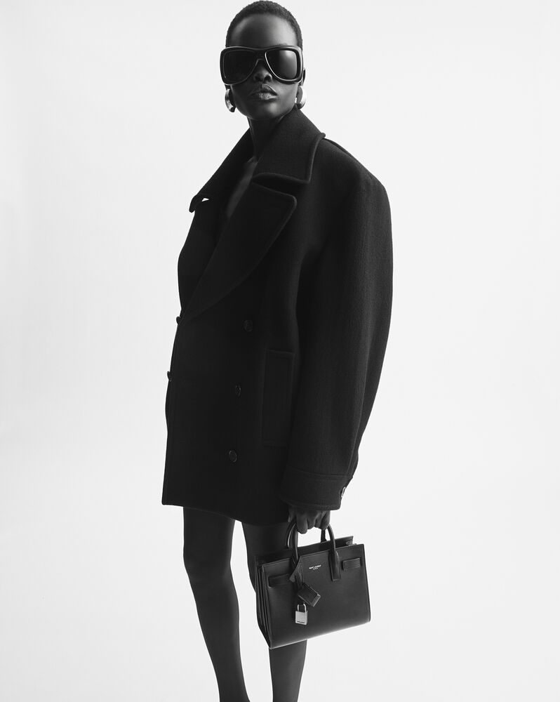 SAC DE JOUR NANO光滑皮革手袋