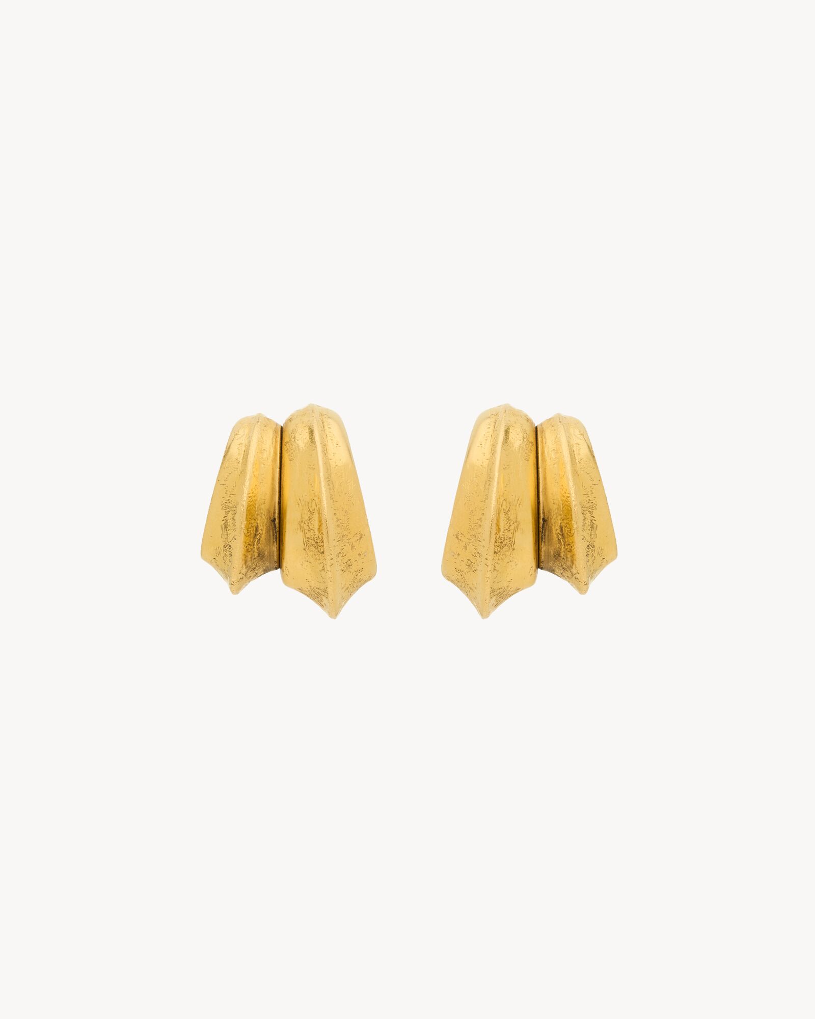 双刃金属耳环
