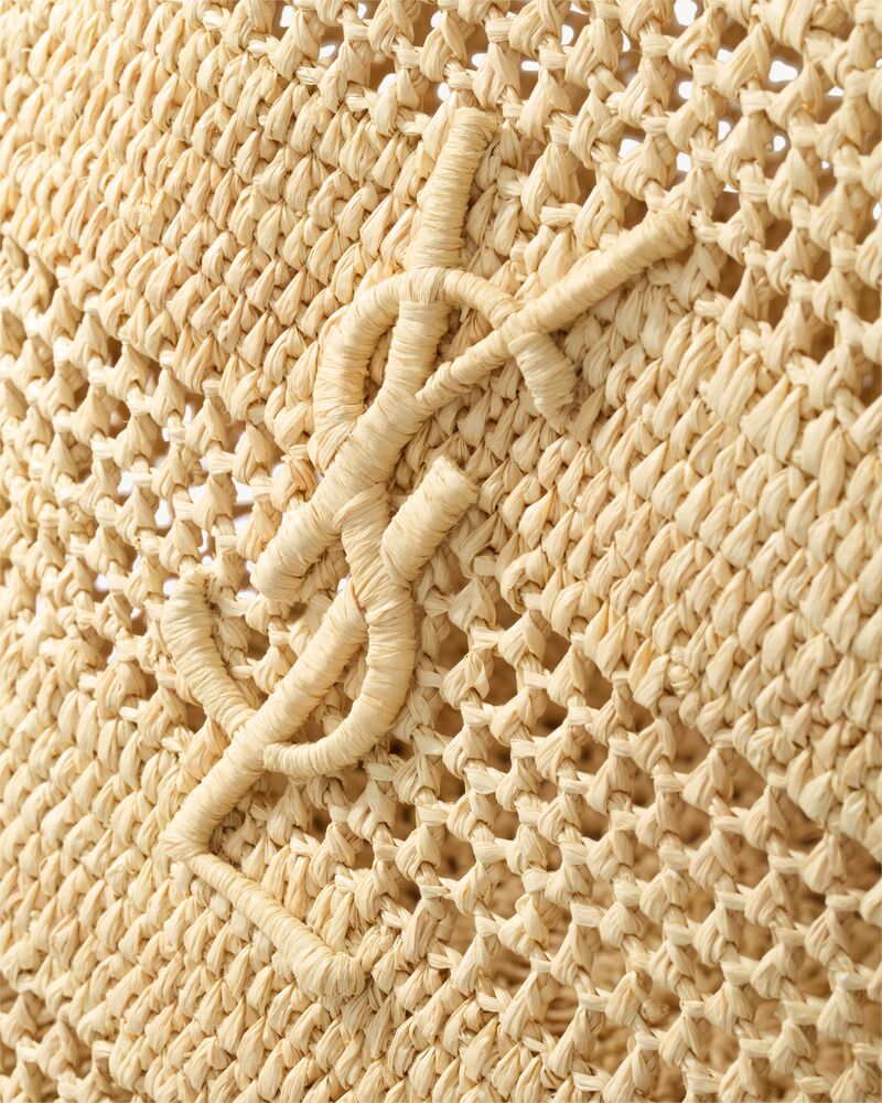 PANIER拉菲草中号手袋