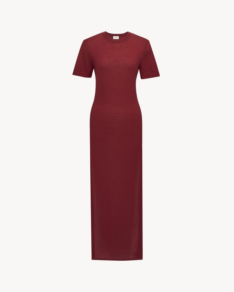 羊毛T恤式连衣裙