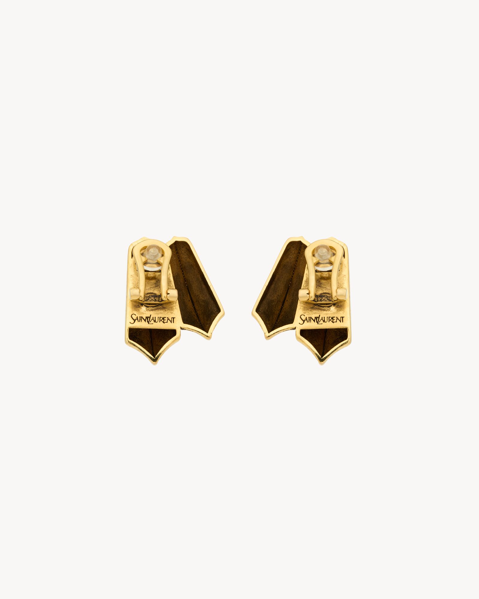 双刃金属耳环
