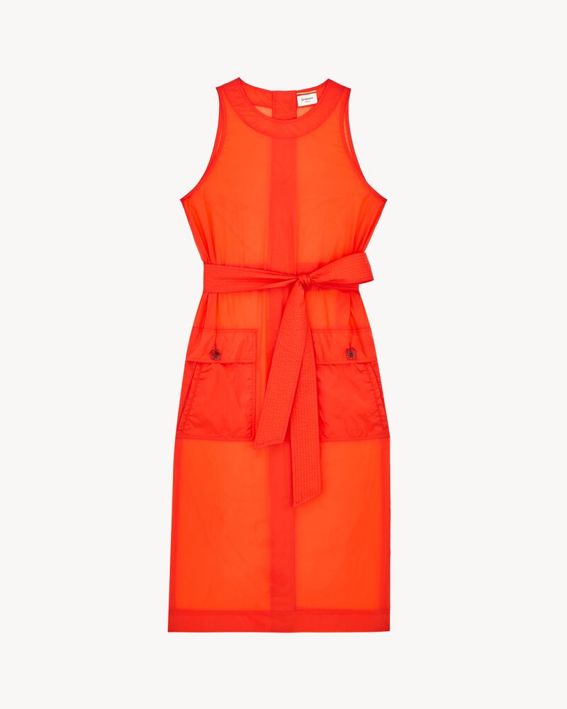 聚酰胺纽扣背面连衣裙