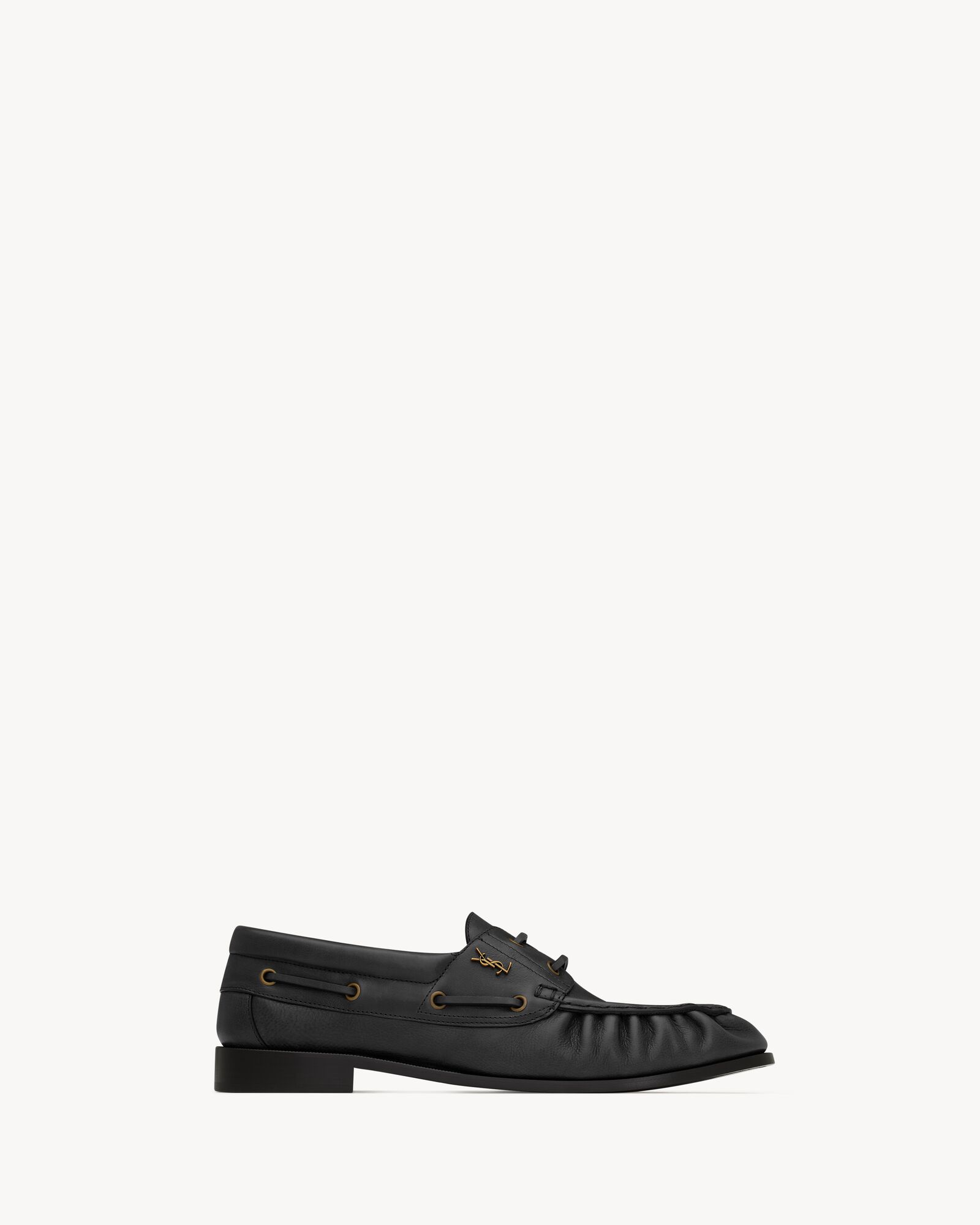 LE LOAFER BATEAU光滑皮革船鞋