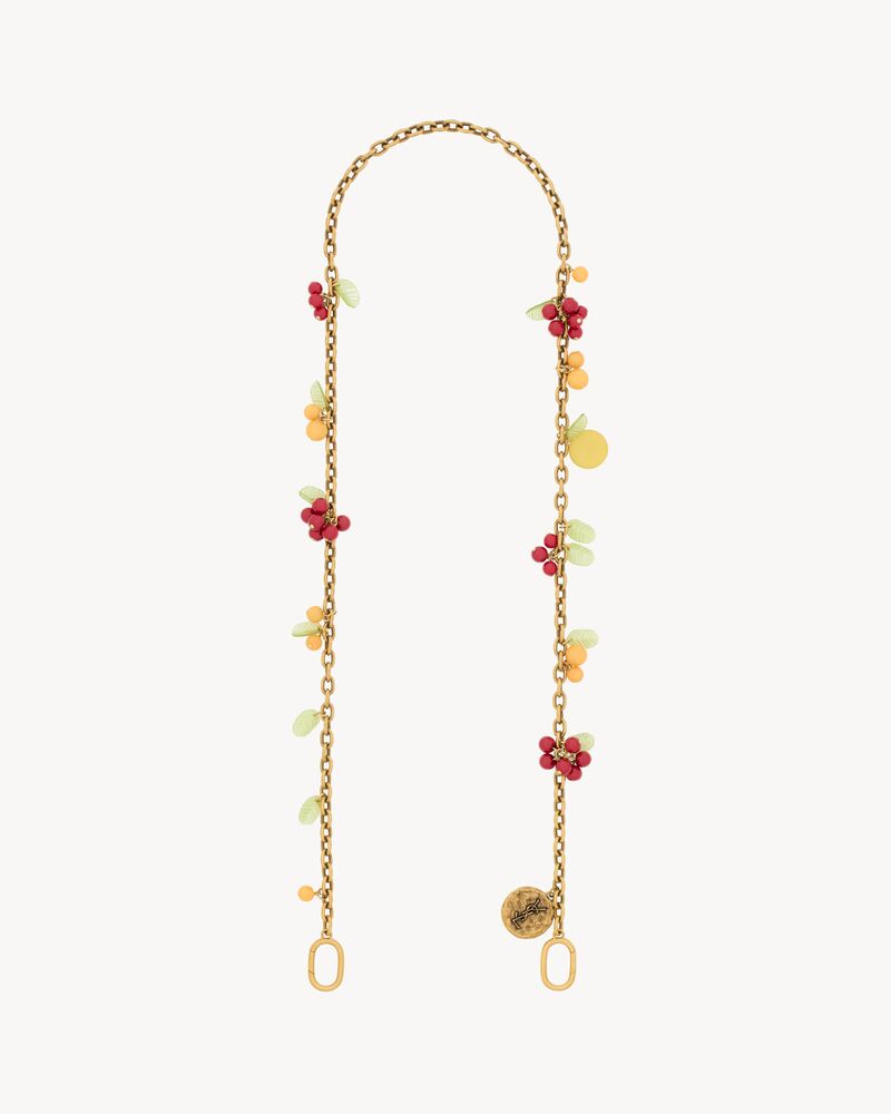 樱桃树脂吊坠链条