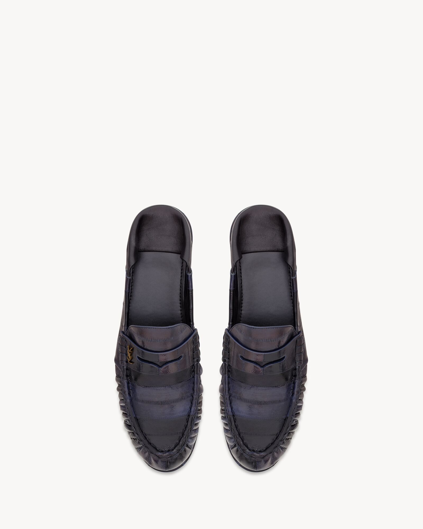 LE LOAFER可折叠鳗鱼皮革乐福鞋