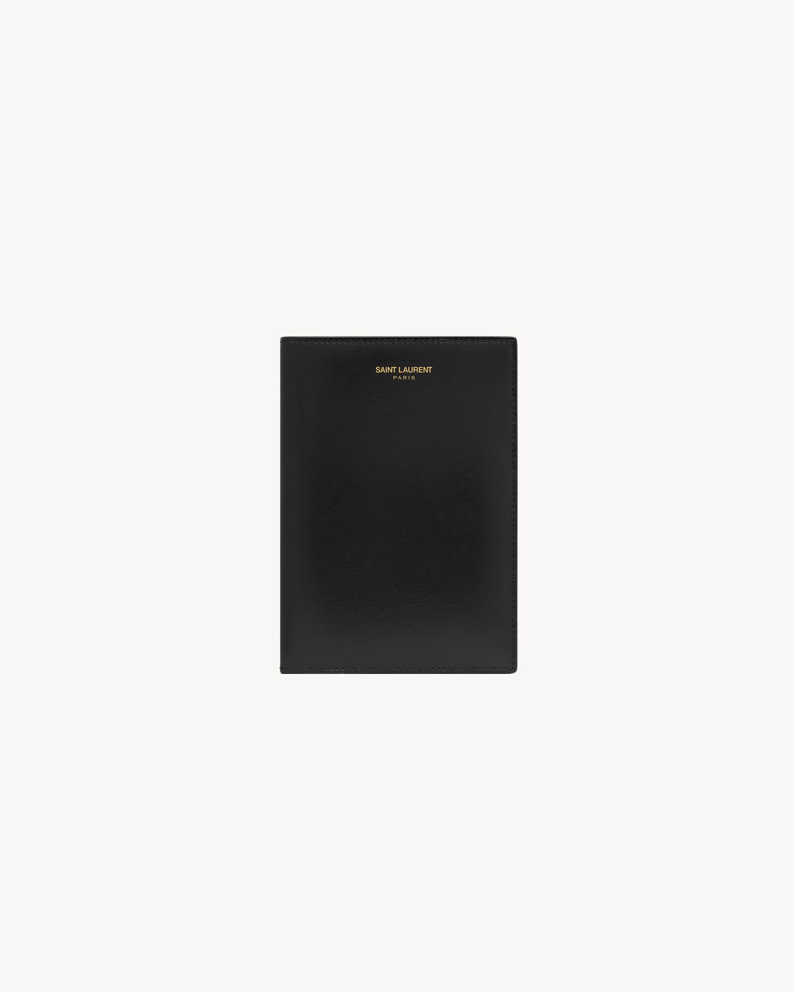 SAINT LAURENT PARIS漆面皮革护照套