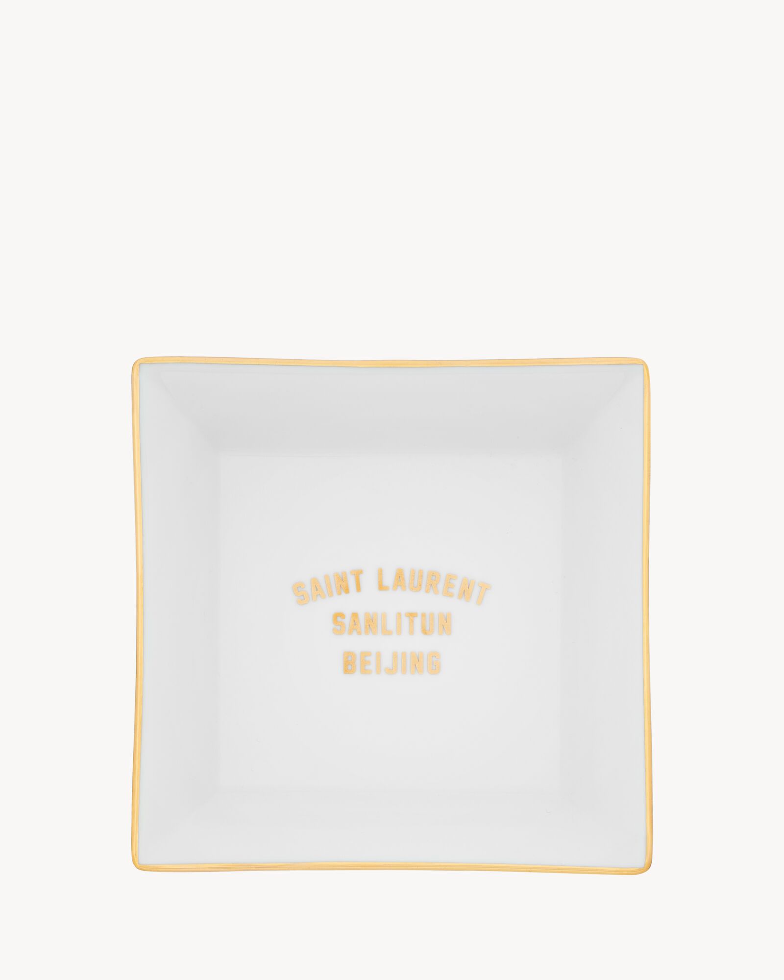 白色SAINT LAURENT BEIJING置物盘
