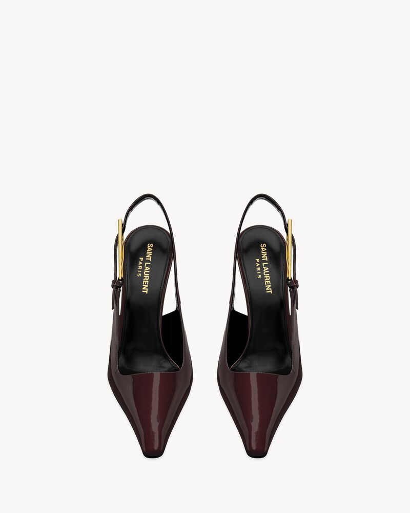 LEE漆皮露跟高跟鞋