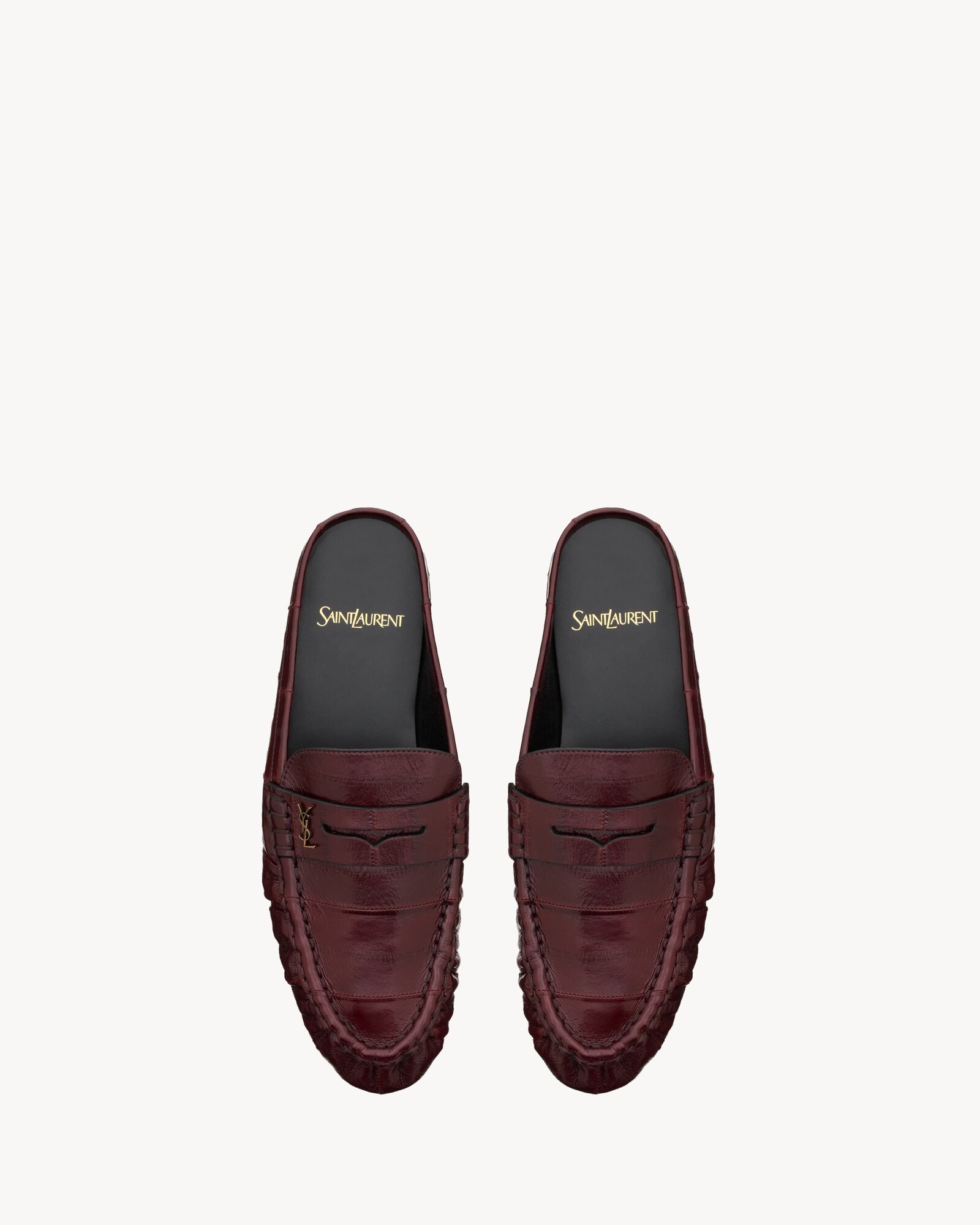 LE LOAFER鳗鱼皮革穆勒鞋
