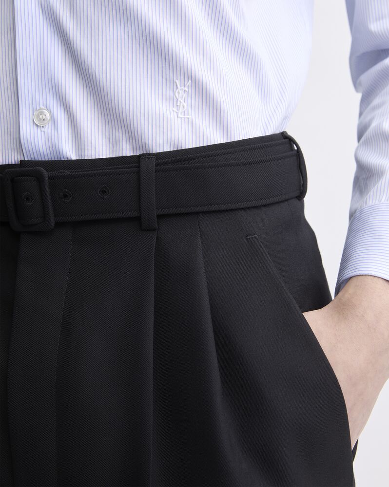 LE CASSANDRE条纹棉府绸衬衫