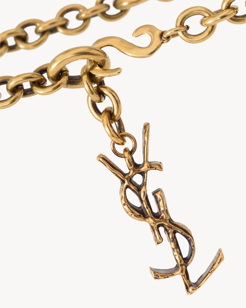 字母标志链条腰带