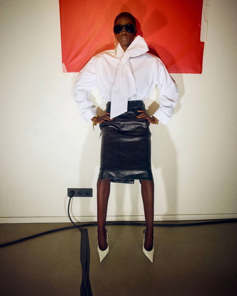 棉府绸花结衬衫