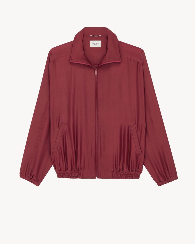 桑蚕丝软绸夹克