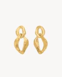 LE CASSANDRE金属链节式吊坠耳环