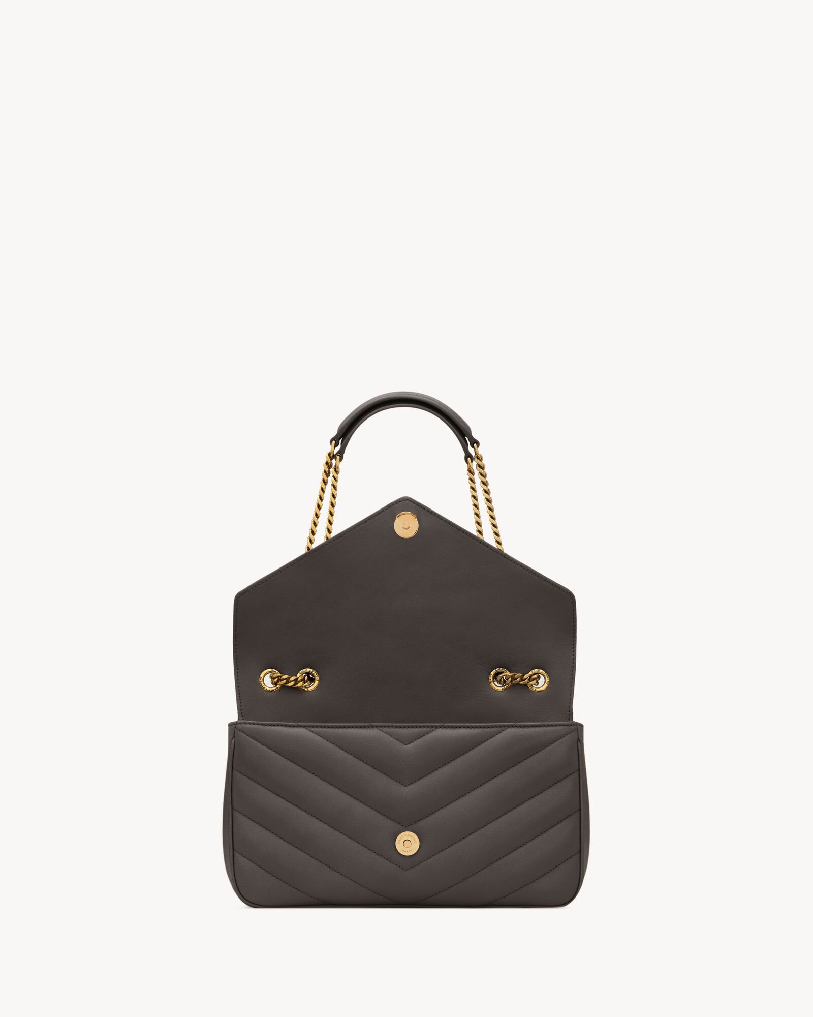 LOULOU中号绗缝小羊皮手袋