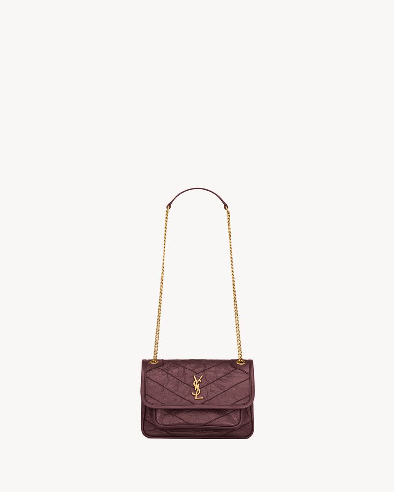 NIKI迷你复古皮革手袋