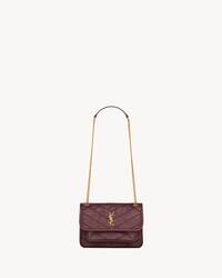 NIKI迷你复古皮革手袋