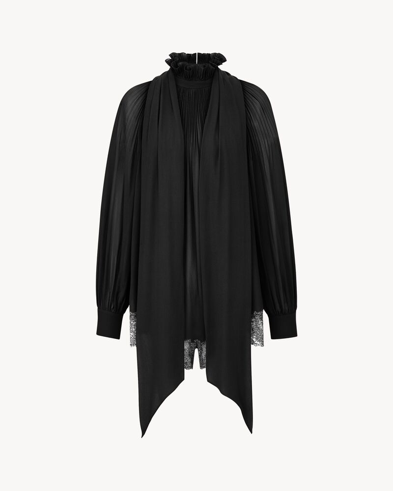 塔夫绸花结连衫裤