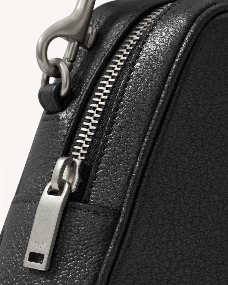 SAINT LAURENT小号粒面皮革相机包