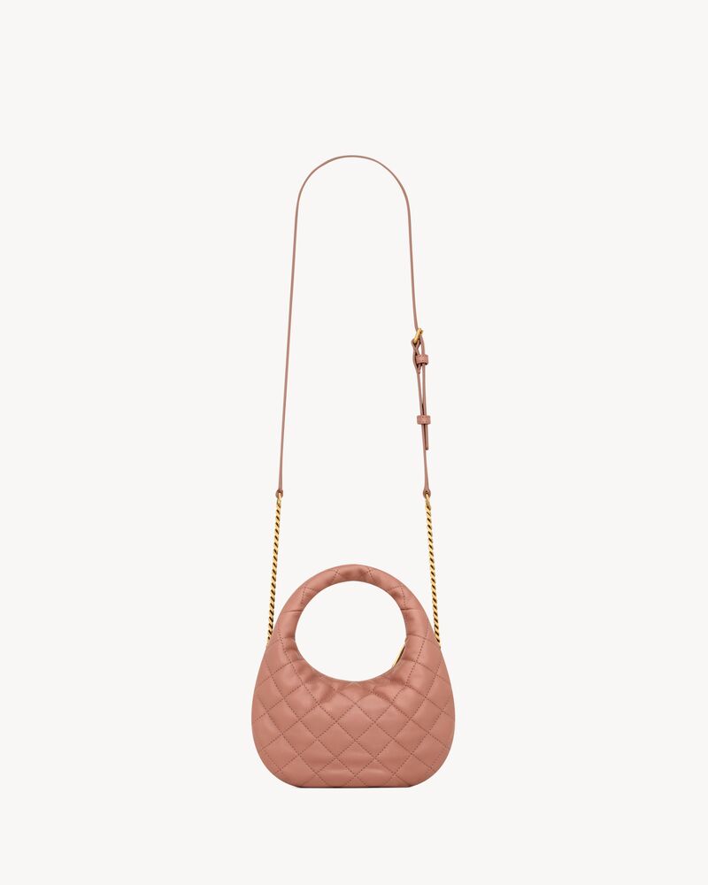 ICARINO绗缝纳帕皮革迷你手袋