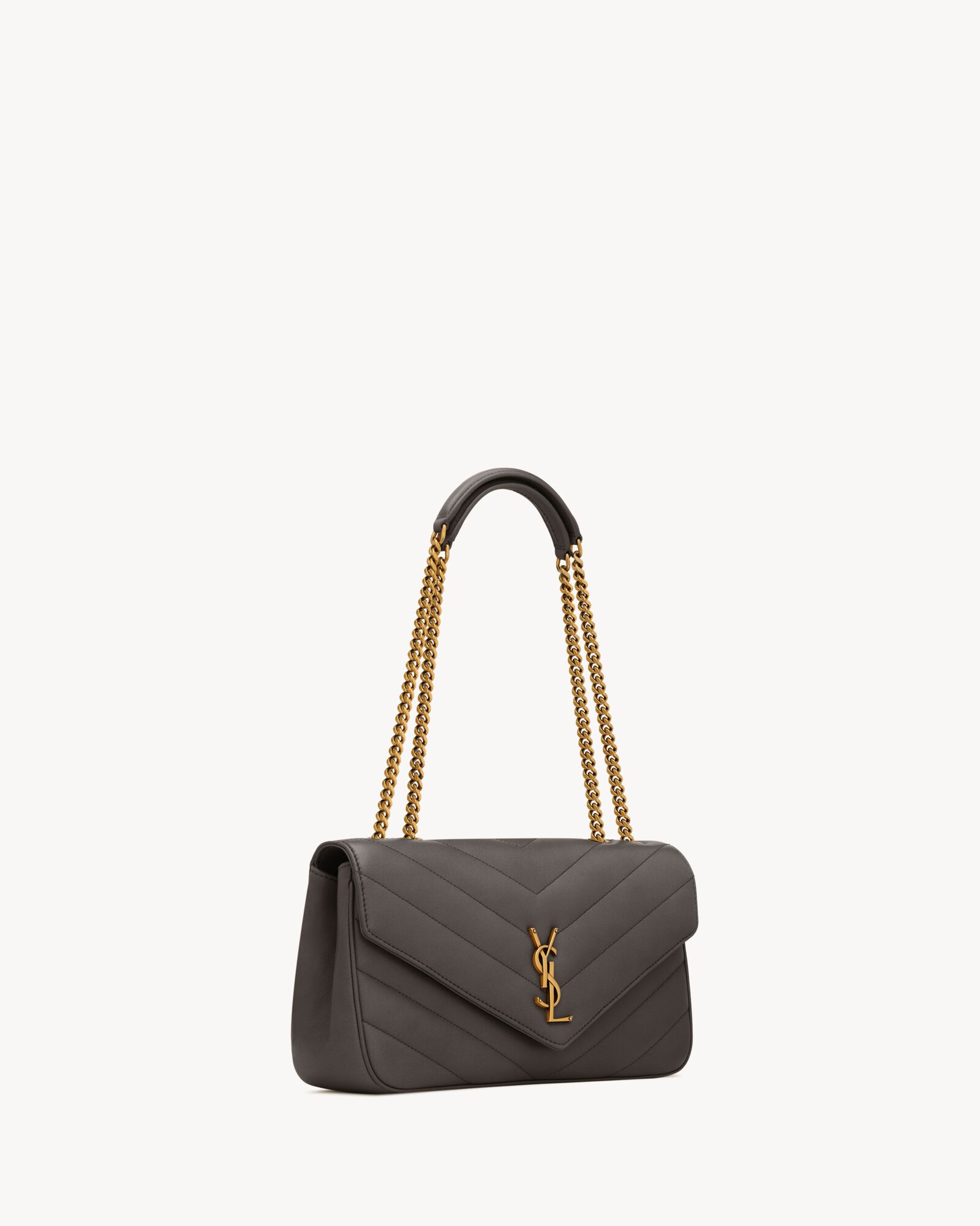 LOULOU中号绗缝小羊皮手袋