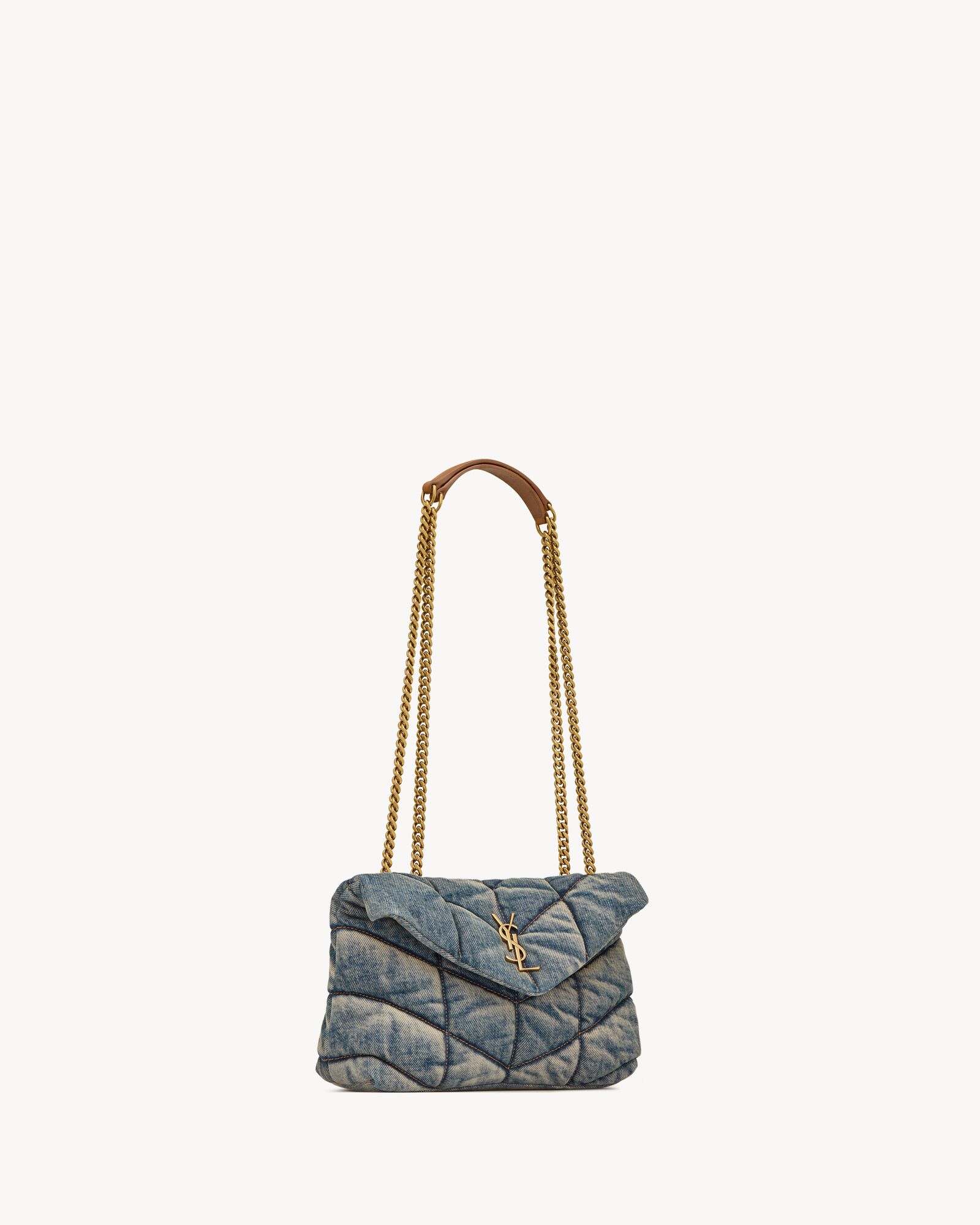 PUFFER TOY牛仔布手袋