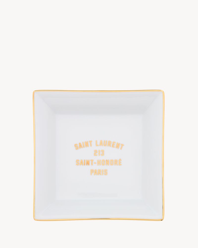 白色SAINT LAURENT PARIS置物盘