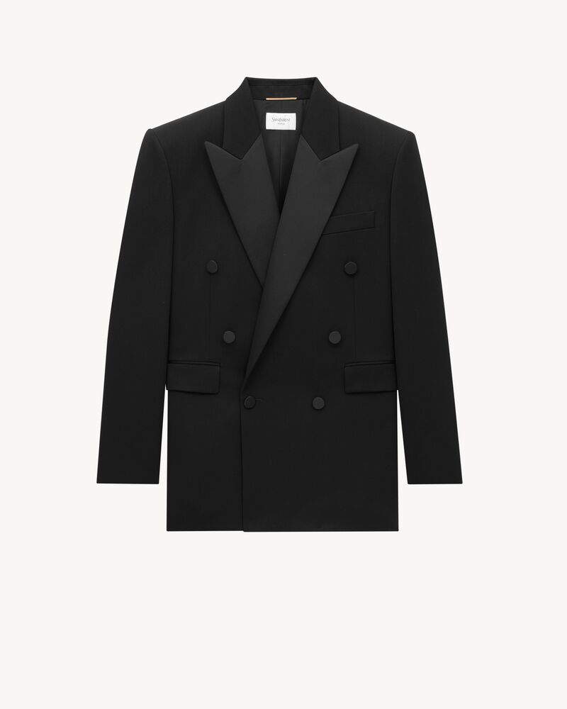 GRAIN DE POUDRE粒纹无尾晚礼服夹克
