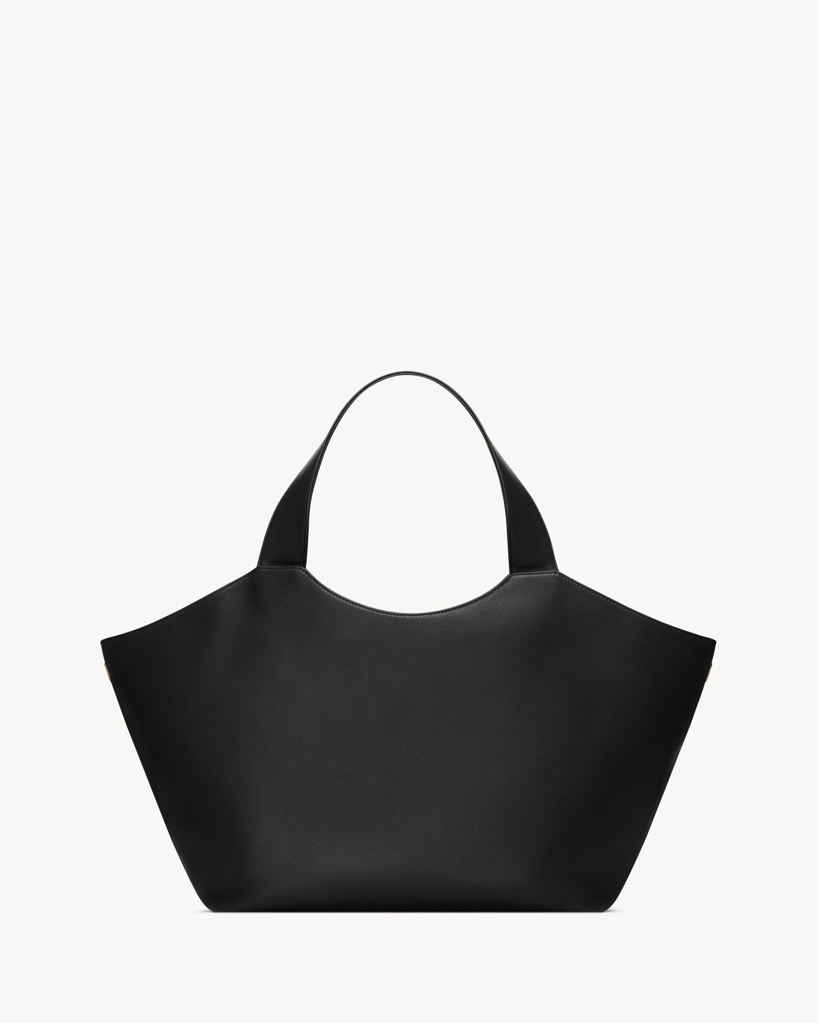 黑色ICARE中号光滑皮革手袋