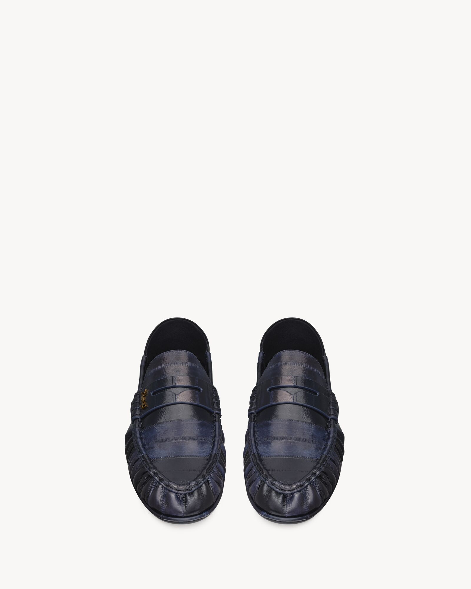 LE LOAFER可折叠鳗鱼皮革乐福鞋