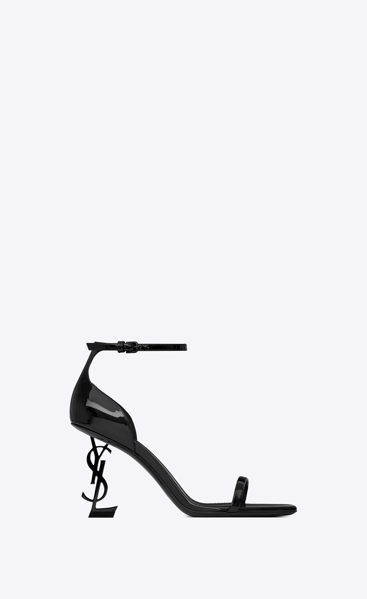 圣罗兰OPYUM黑色鞋跟绉缎和仿水晶凉鞋_Saint Laurent圣罗兰官方网站 | YSL.CN