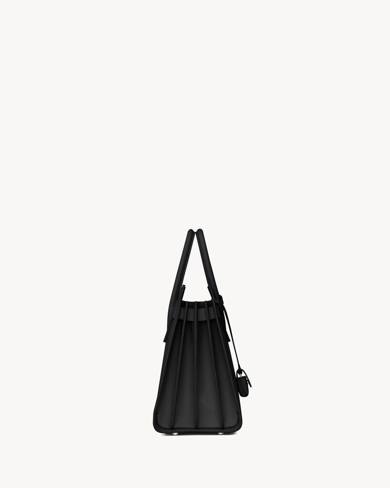 SAC DE JOUR小号粒面皮革手袋