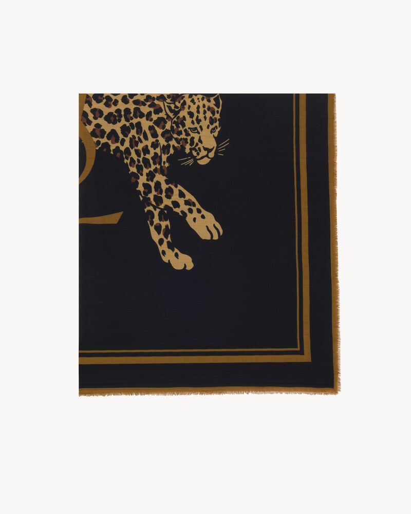 LE CASSANDRE大号方形斜纹羊毛围巾