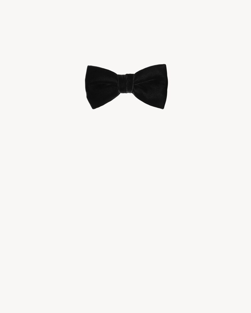 YVES黑色丝绒领结