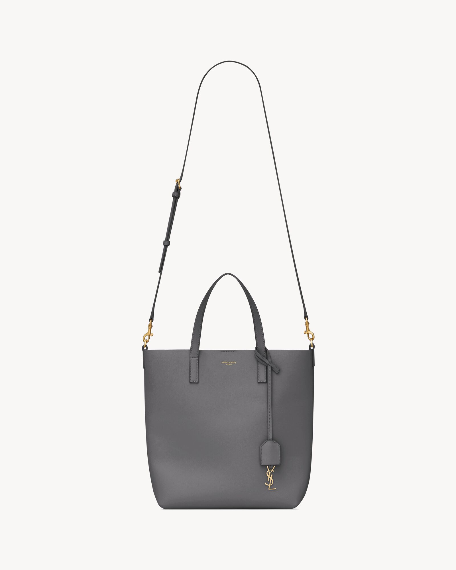 SHOPPING SAINT LAURENT 迷你皮革手袋竖款