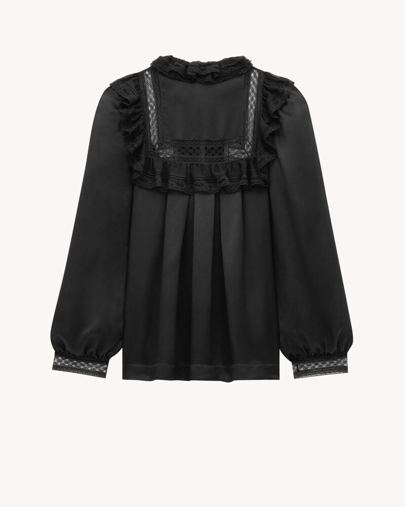 桑蚕丝缎面草原衬衫