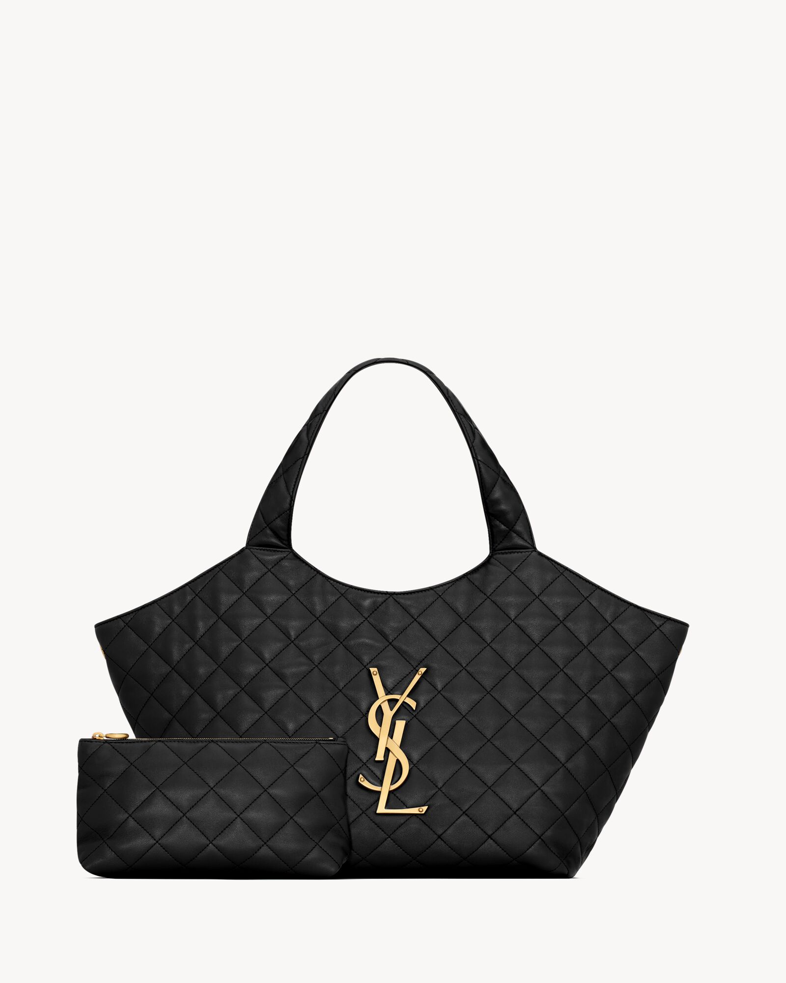 ICARE中号绗缝纳帕皮革手袋