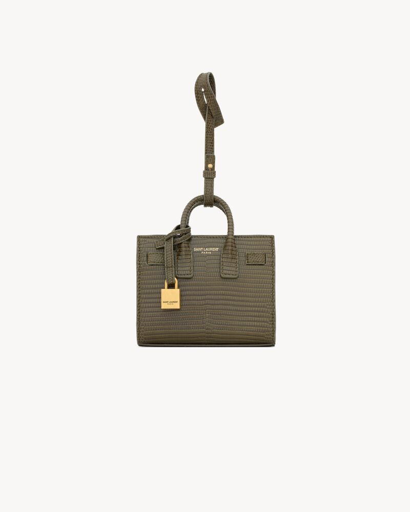 蜥蜴皮材质 SAC DE JOUR MICRO微型手袋