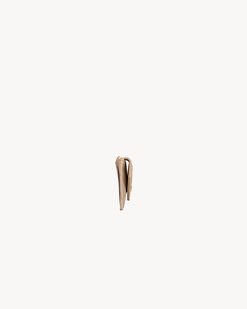 CASSANDRE MATELASSÉ FRAGMENTS绗缝粒面压印皮革翻盖卡包