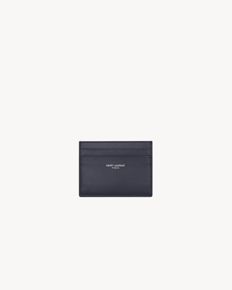 SAINT LAURENT PARIS光滑皮革卡包