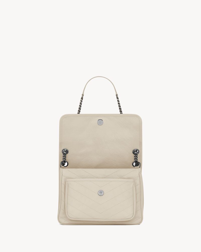 NIKI中号复古皮革手袋