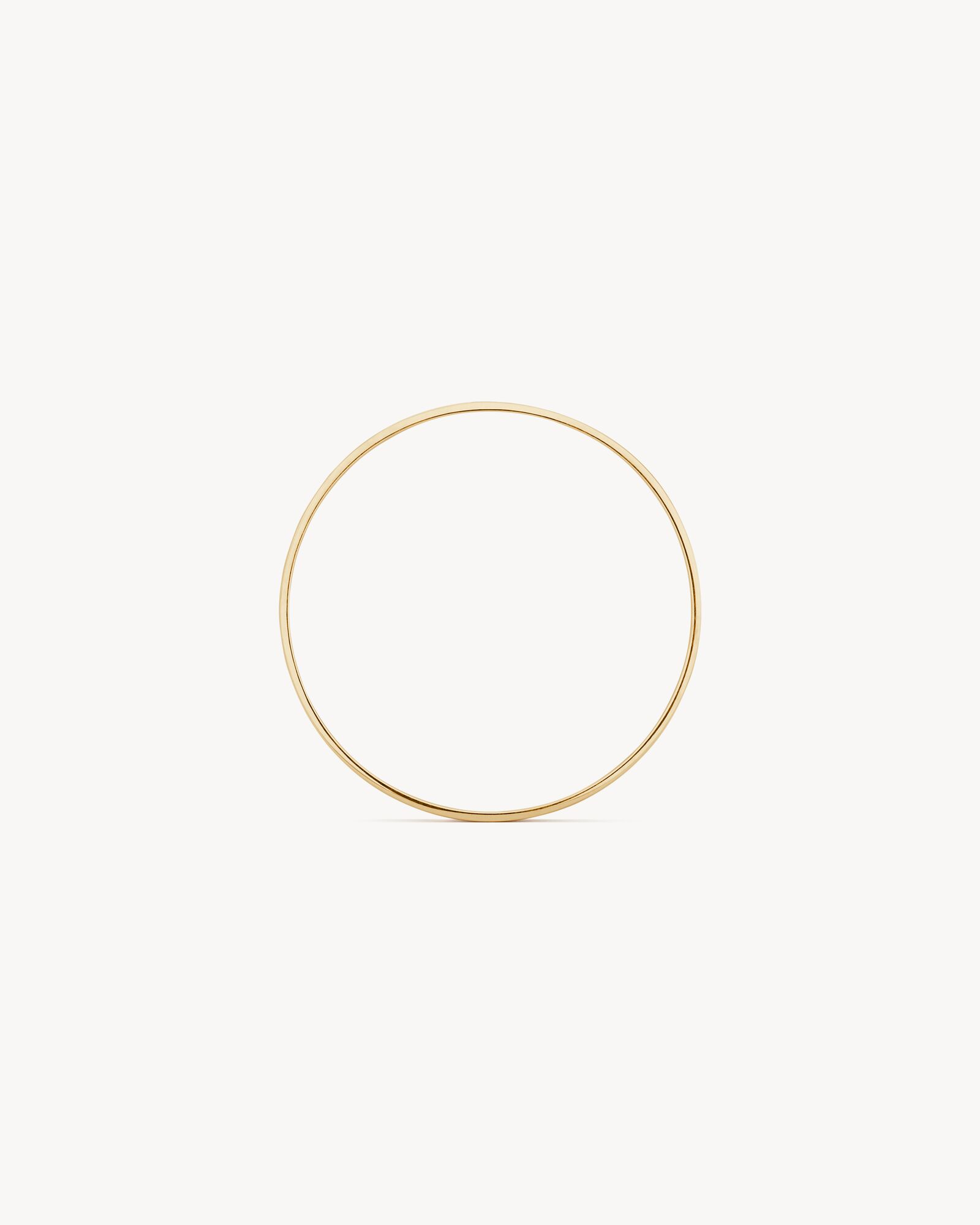 金色黄18K金窄款手镯