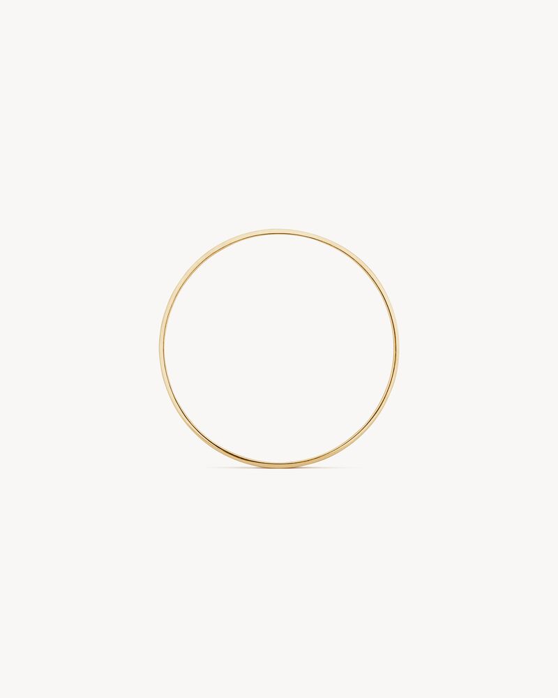 黄18K金窄款手镯